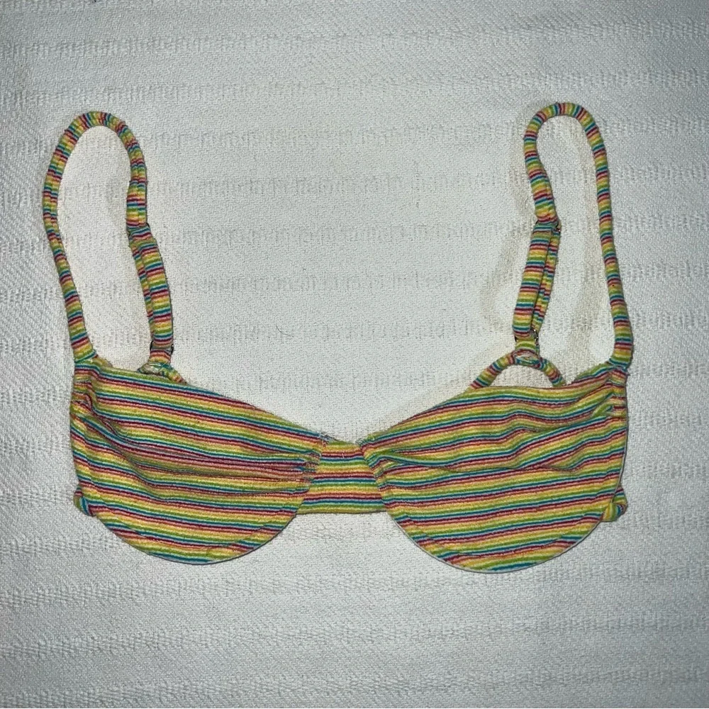 Frankies Bikinis Womens Bikini Top Size M Terry Vacation Beach Resort